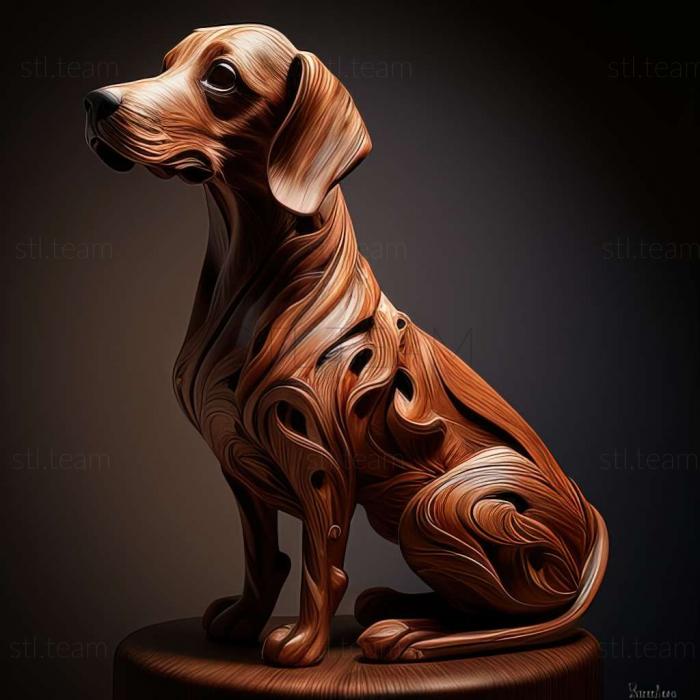 3D модель Шарпей собака (STL)
